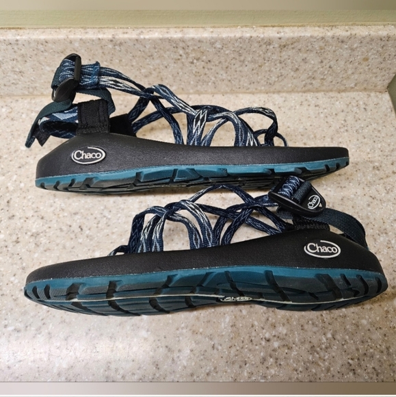 Chaco Teal ZX/2 Outdoor Hiking Sandals, Size 9 - Picture 9 of 12